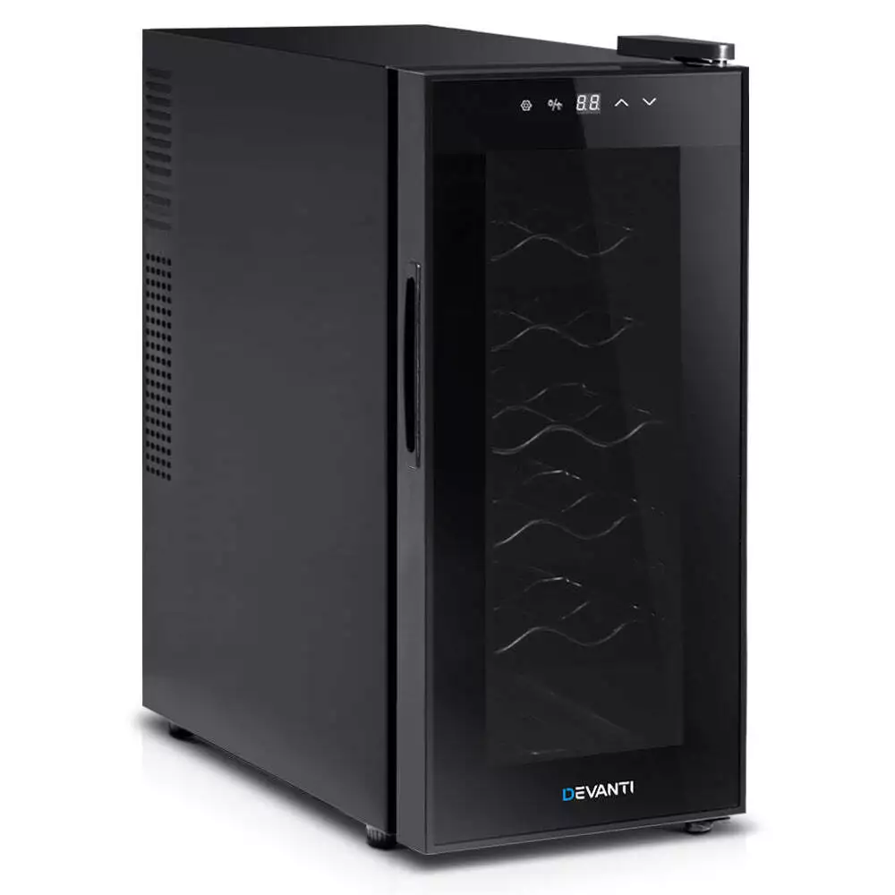 NNEDSZ Wine Cooler 12 Bottle Thermoelectric Fridge
